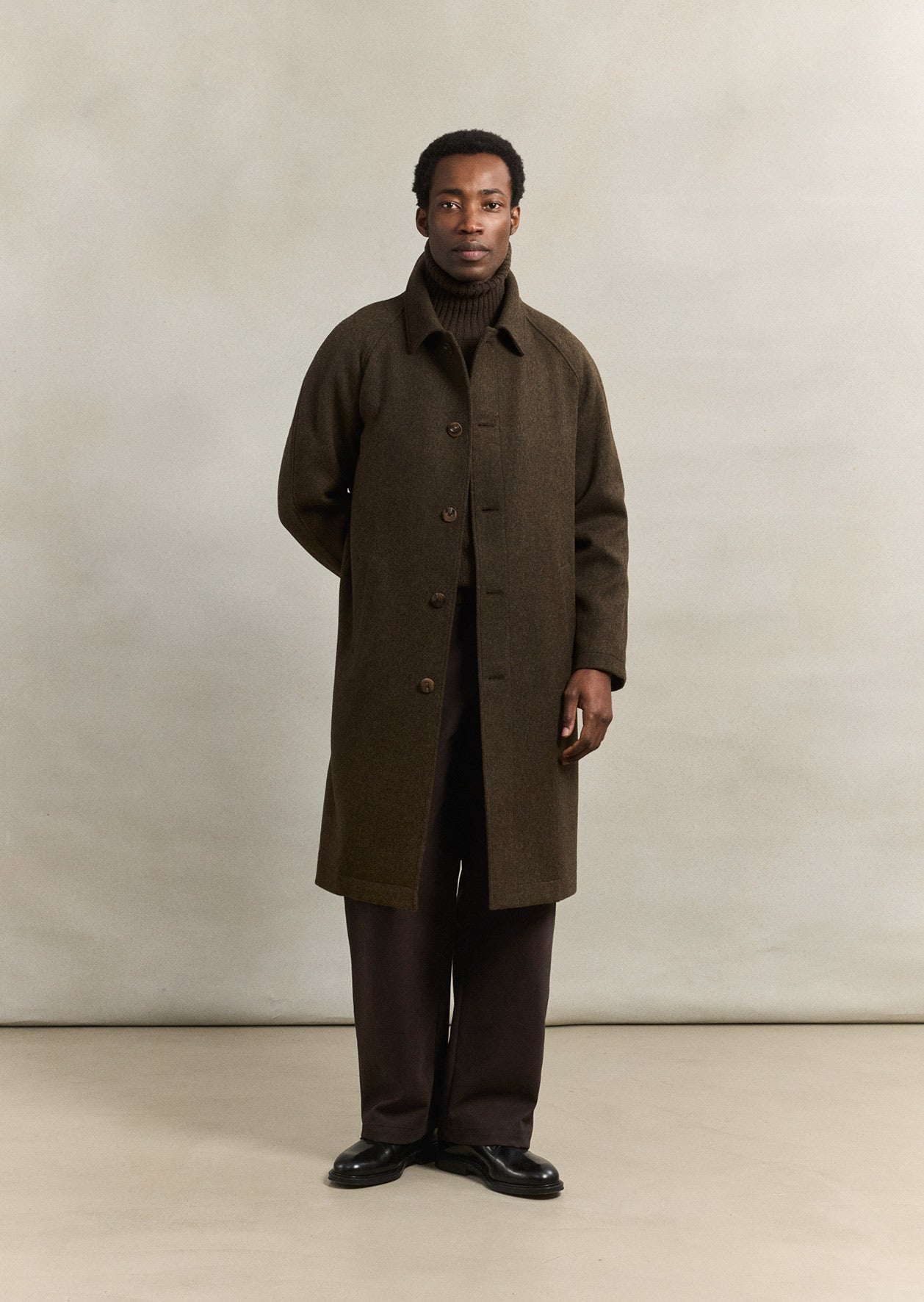 Manteau raglan parisien