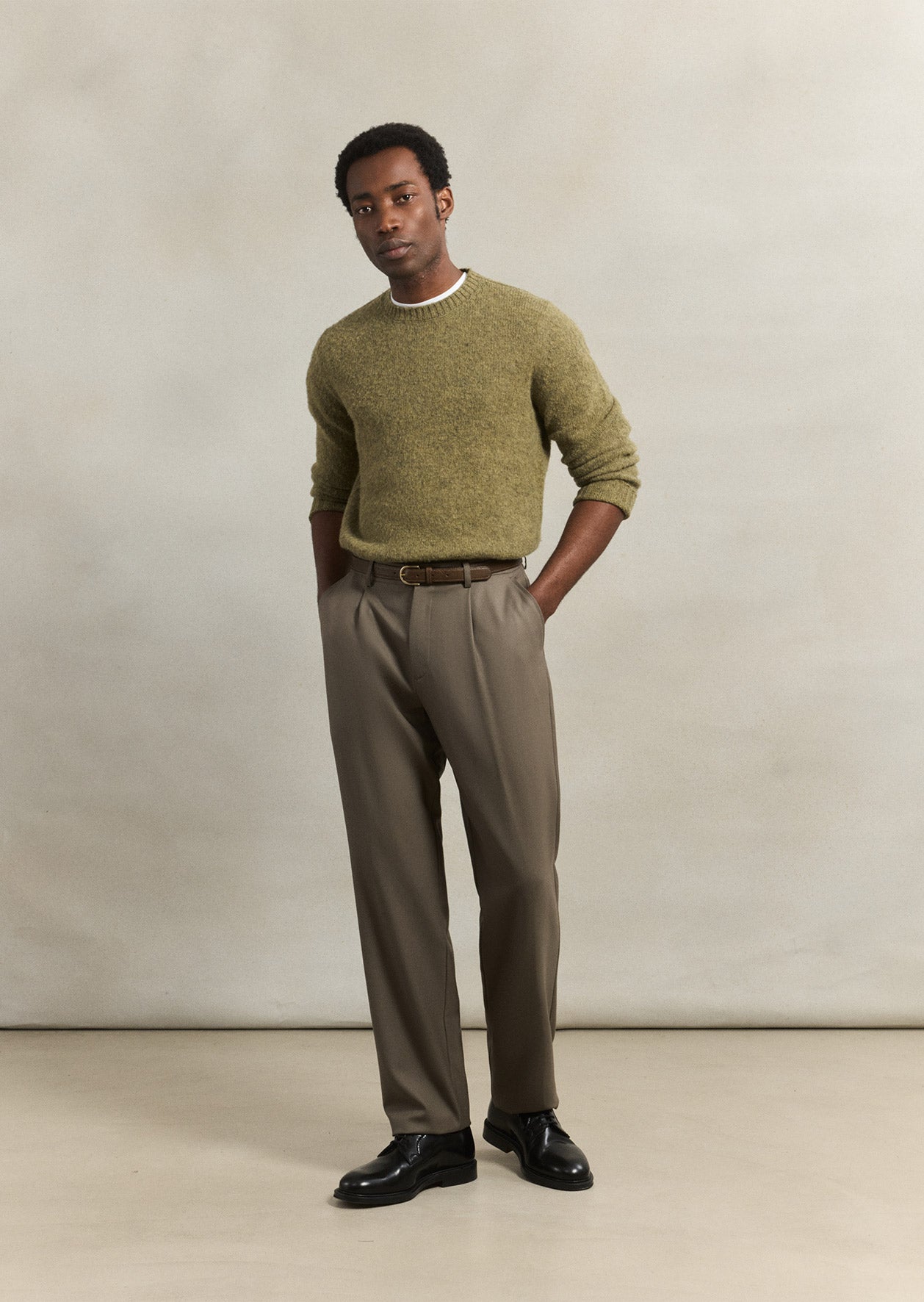 One pleat trousers