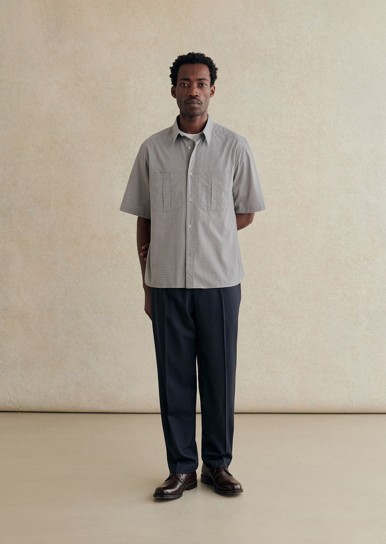 Chemise De Peintre à Manches Courtes