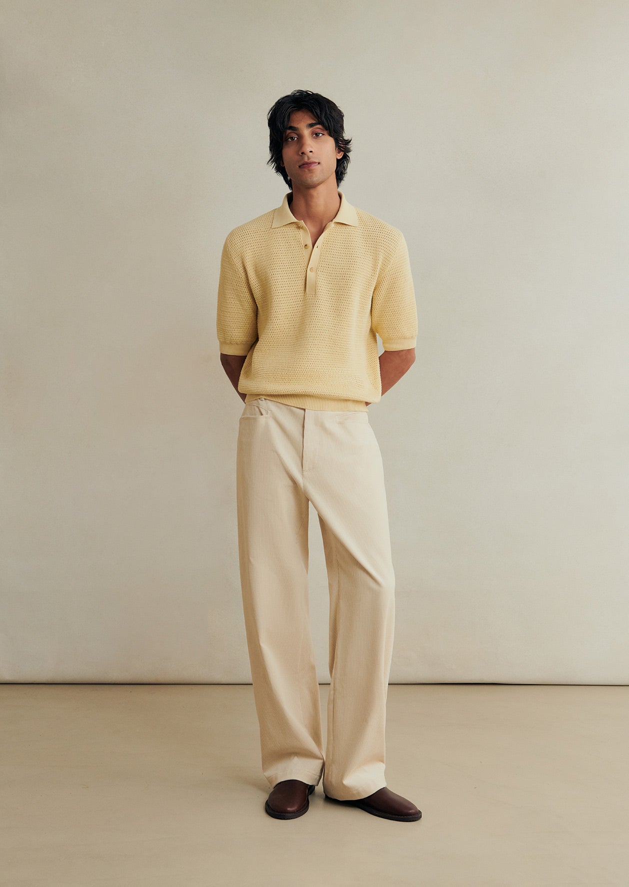Honeycomb Knit Polo