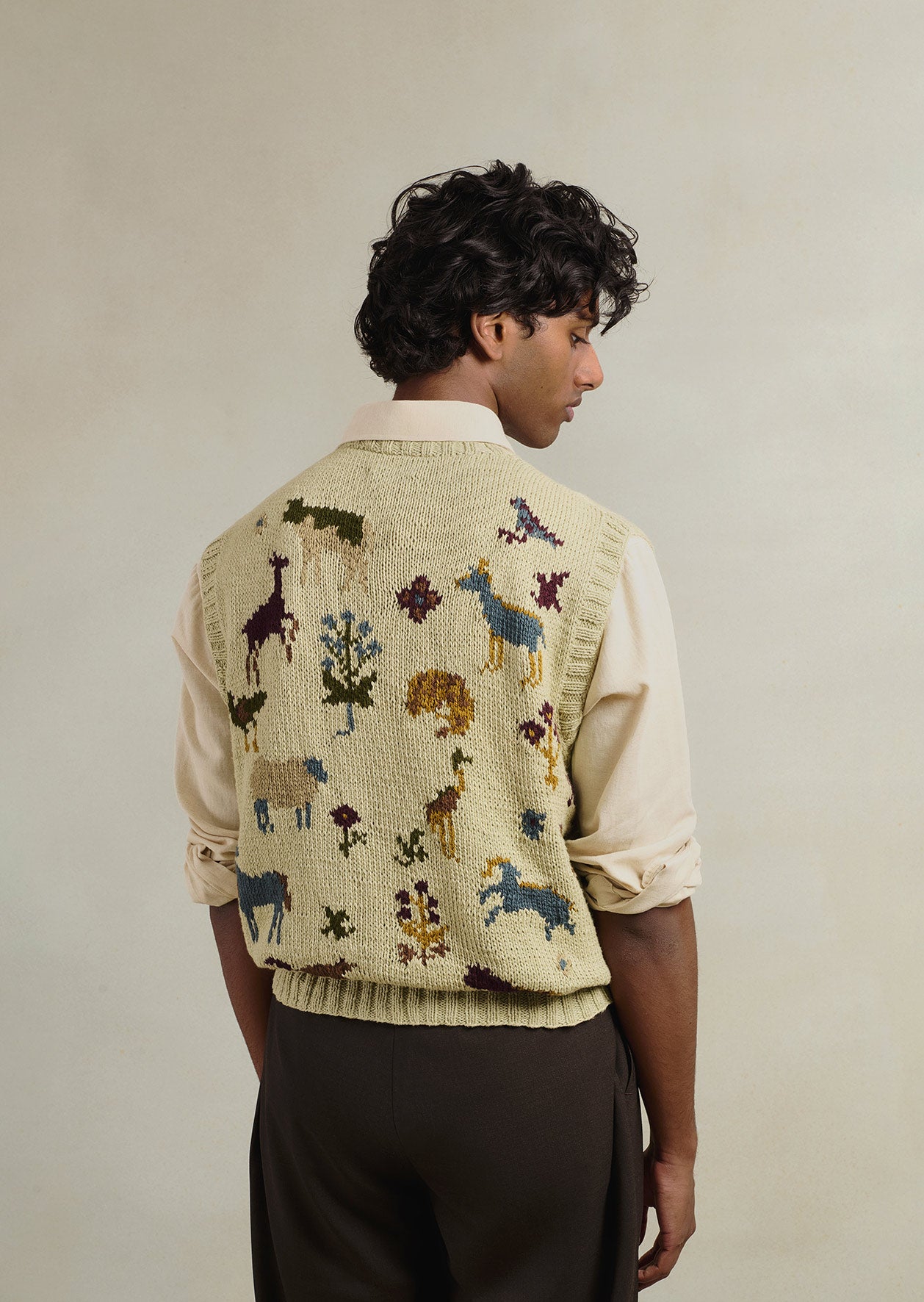 Handknitted Vest Made By Knitbrary