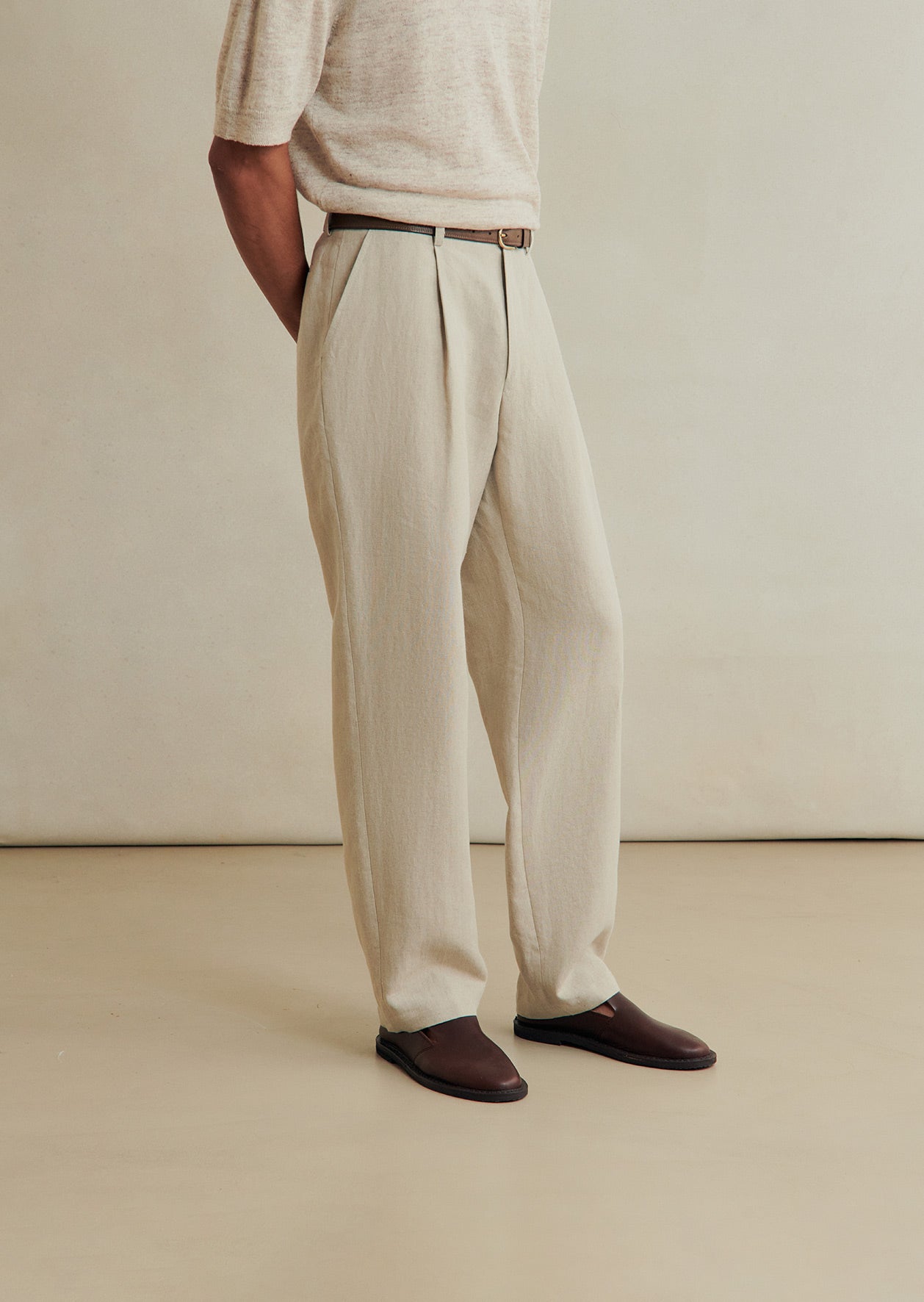 One Pleat Trousers