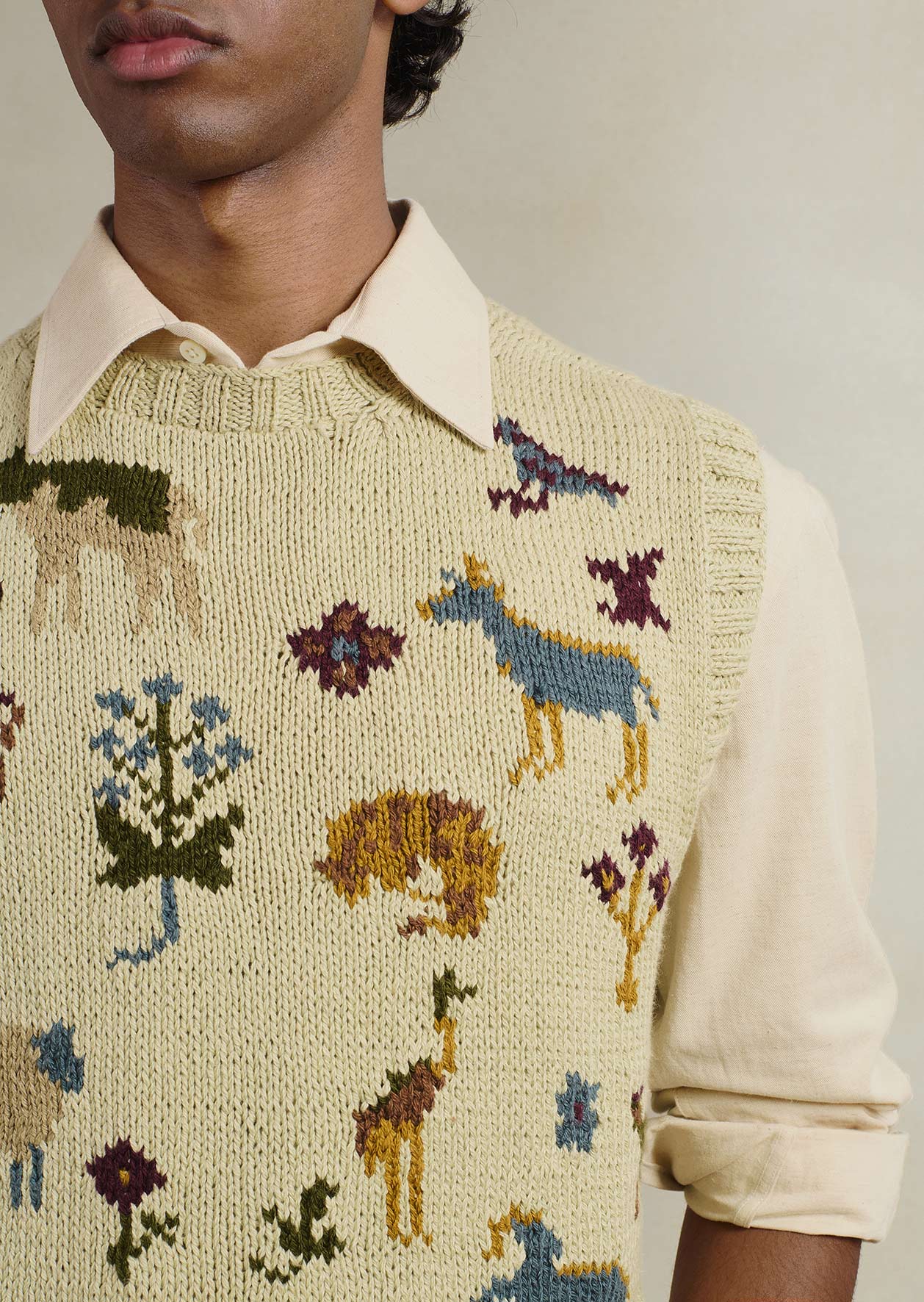 Handknitted Vest Made By Knitbrary