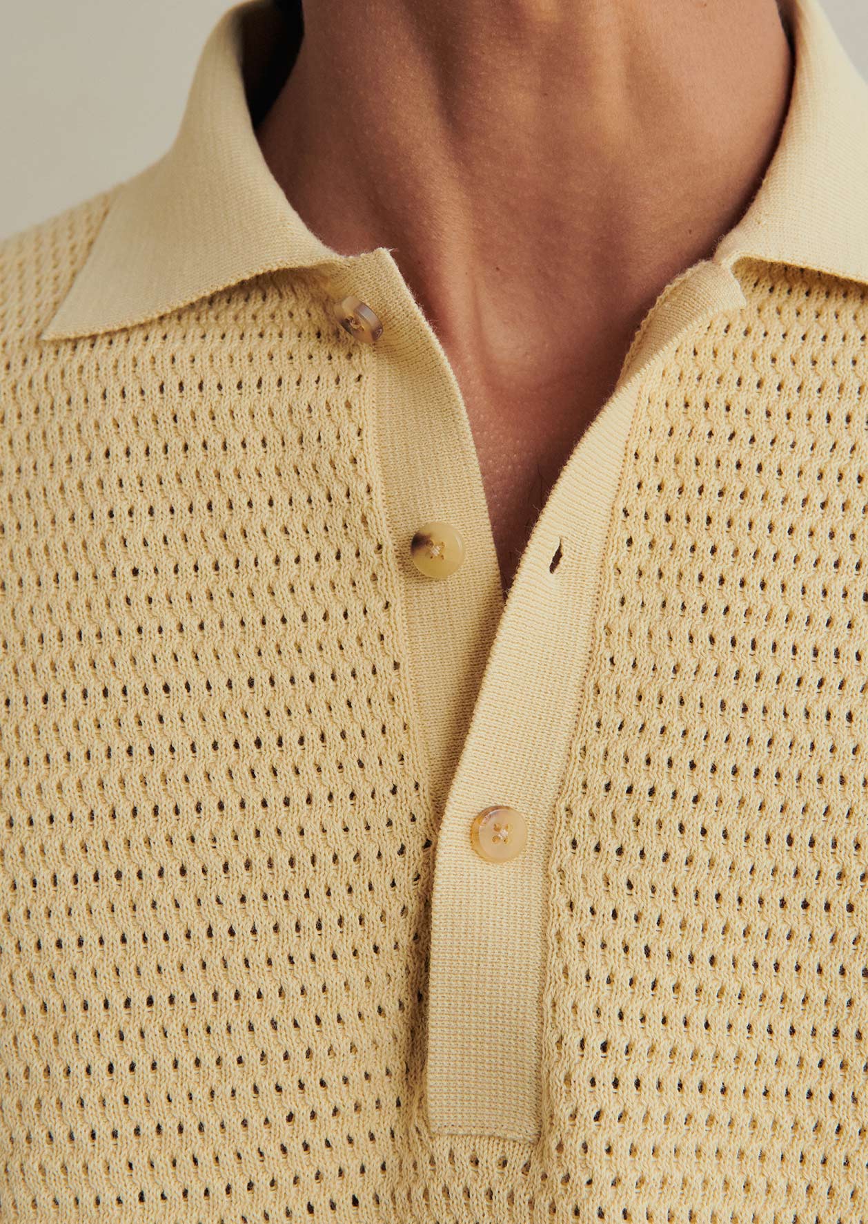 Honeycomb Knit Polo