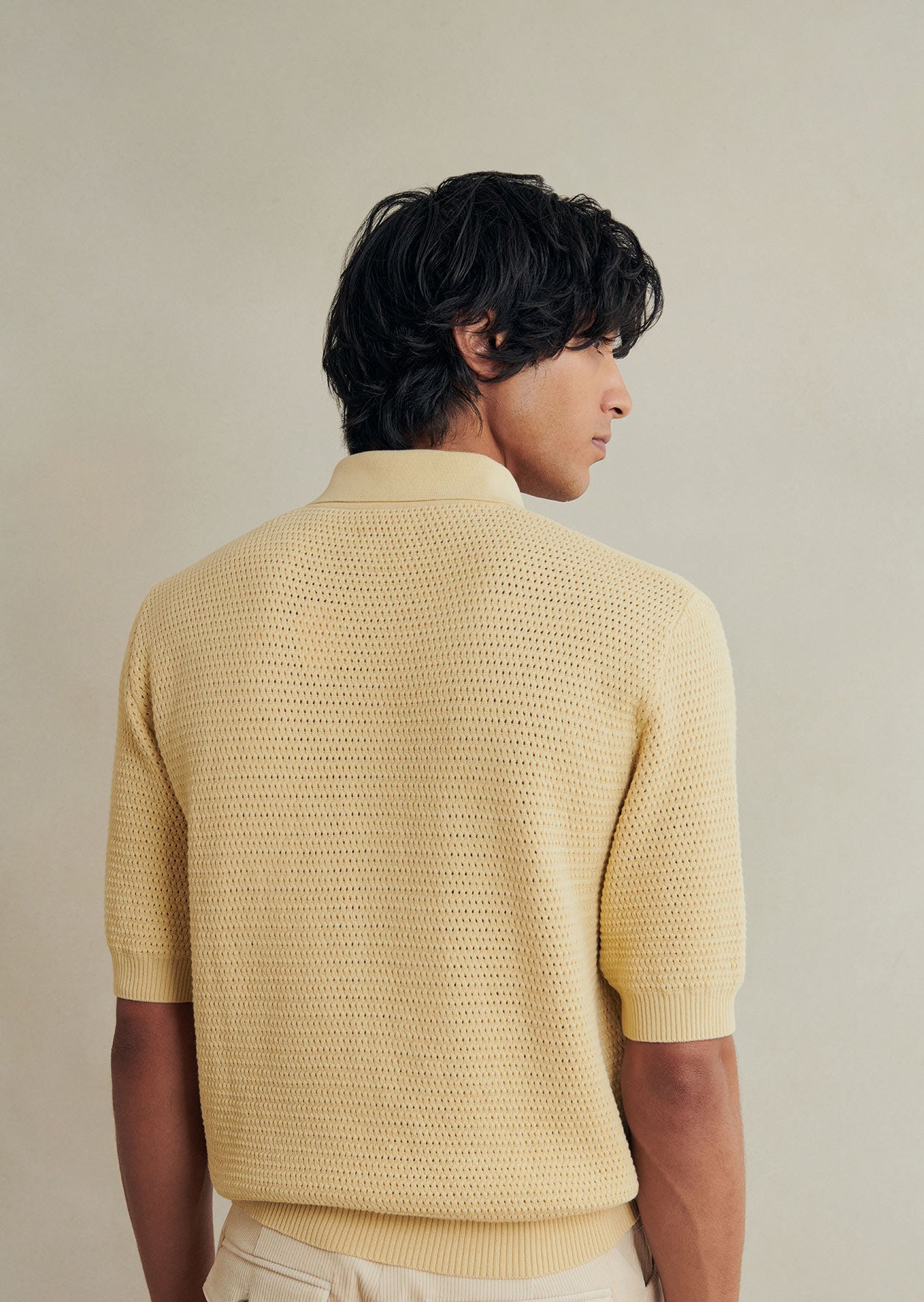 Honeycomb Knit Polo